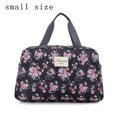 2016 New Fashion Women's Travel Bags Luggage Handbag Floral Print Women Travel Tote Bags Large Capacity PT558