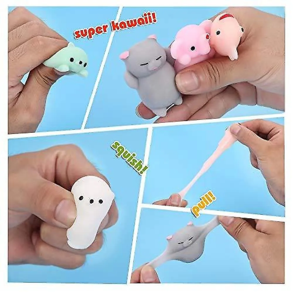 36pcs Squishies Squishy Toy 24pcs Party Favors For Kids Mochi Squishy Toy Moji Kids Party Favors Mini Kawaii Squishies