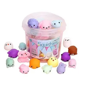 36pcs Squishies Squishy Toy 24pcs Party Favors For Kids Mochi Squishy Toy Moji Kids Party Favors Mini Kawaii Squishies