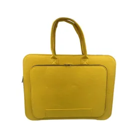 44cm Felt Laptop Bag Yellow