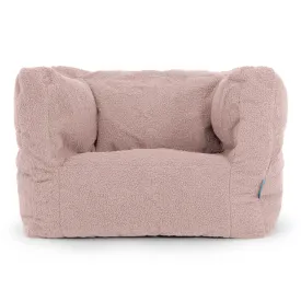 Albert Children's Bean Bag Armchair 1-5 yr - Boucle Pink