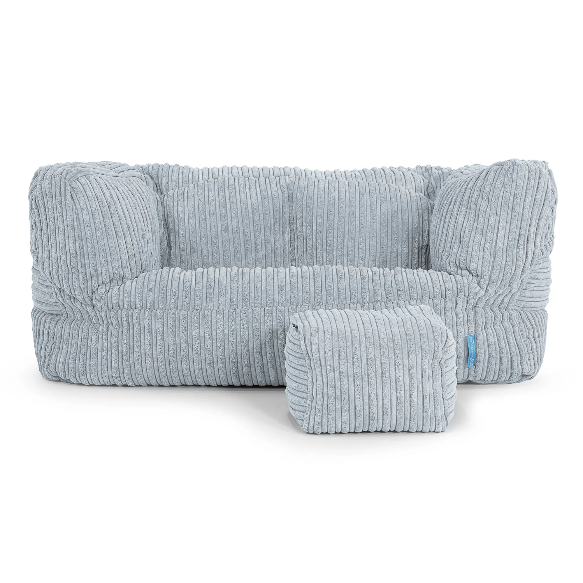 Albert Kids Sofa Bean Bag 2-6 yr - Cord Baby Blue