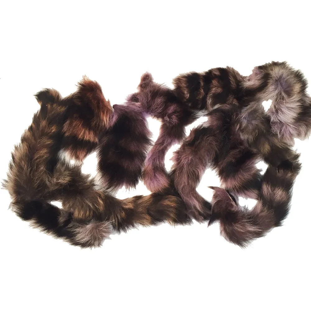 Authentic Raccoon Tail with Keychain - Genuine Fur Tails for Crafts and Costumes