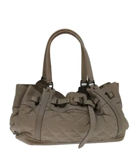 Beige Leather Hand Bag with Accessories