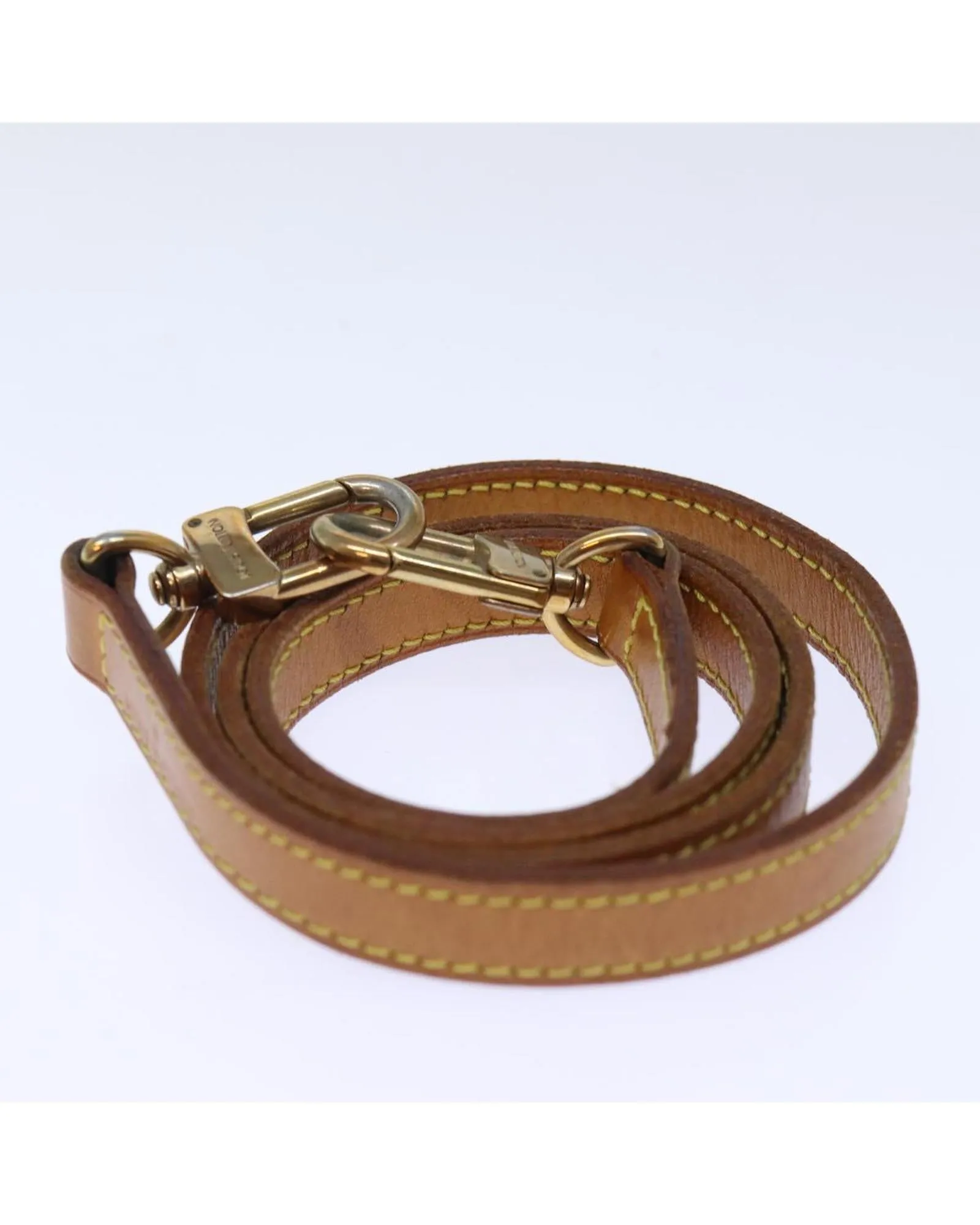 Beige Leather Shoulder Strap for Designer Handbag