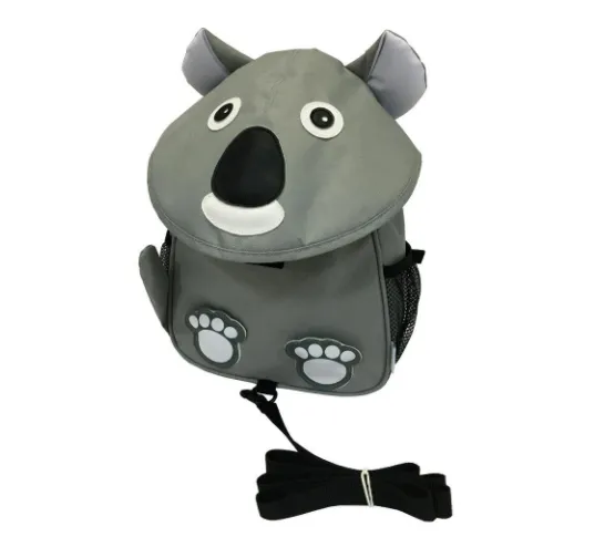 BibiKids | Harnessed Back Pack - Koala.  Medium