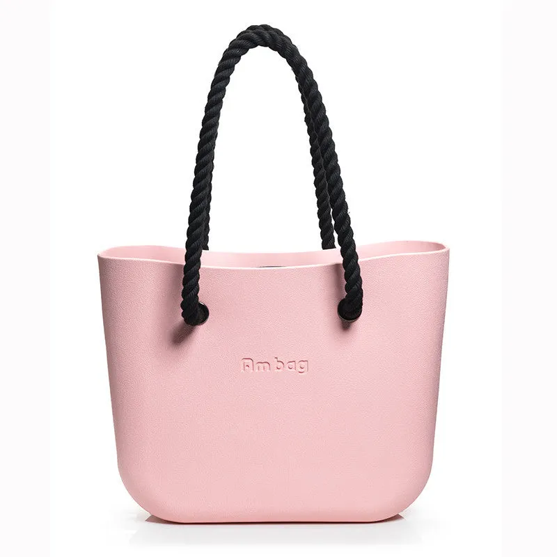 Big size Classic women's bags fashion  obag style AMbag with insert handles O lady EVA Silicon Rubber Waterproof bag  DIY