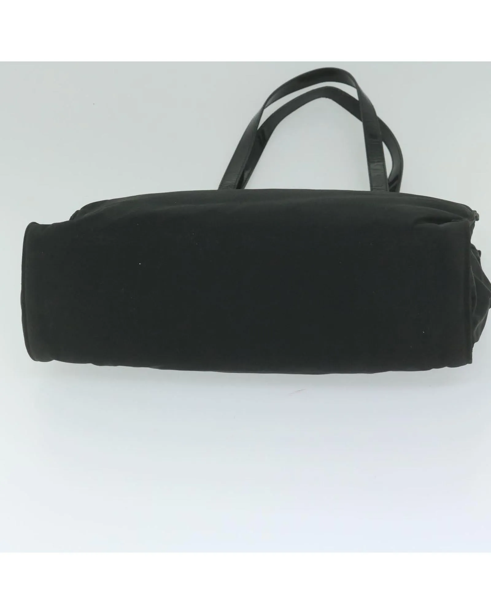 Black Canvas Tote Bag with Accessories Made in Italy