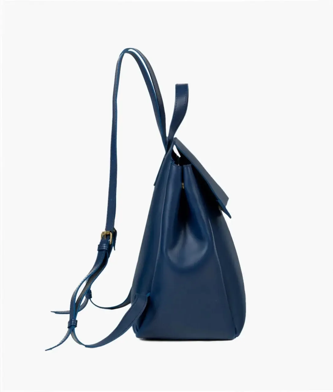 Blue Women Leather Backpacks 557