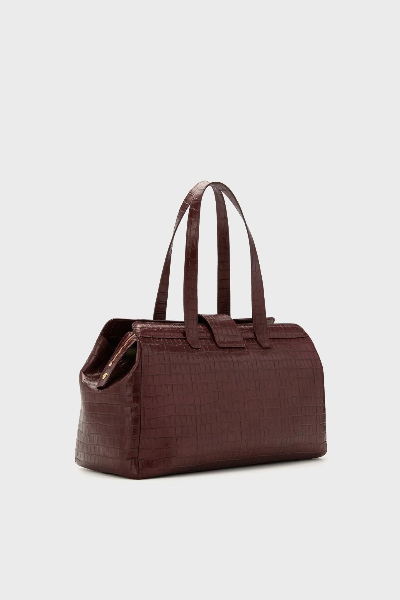 Brown Croc Murphy Tote