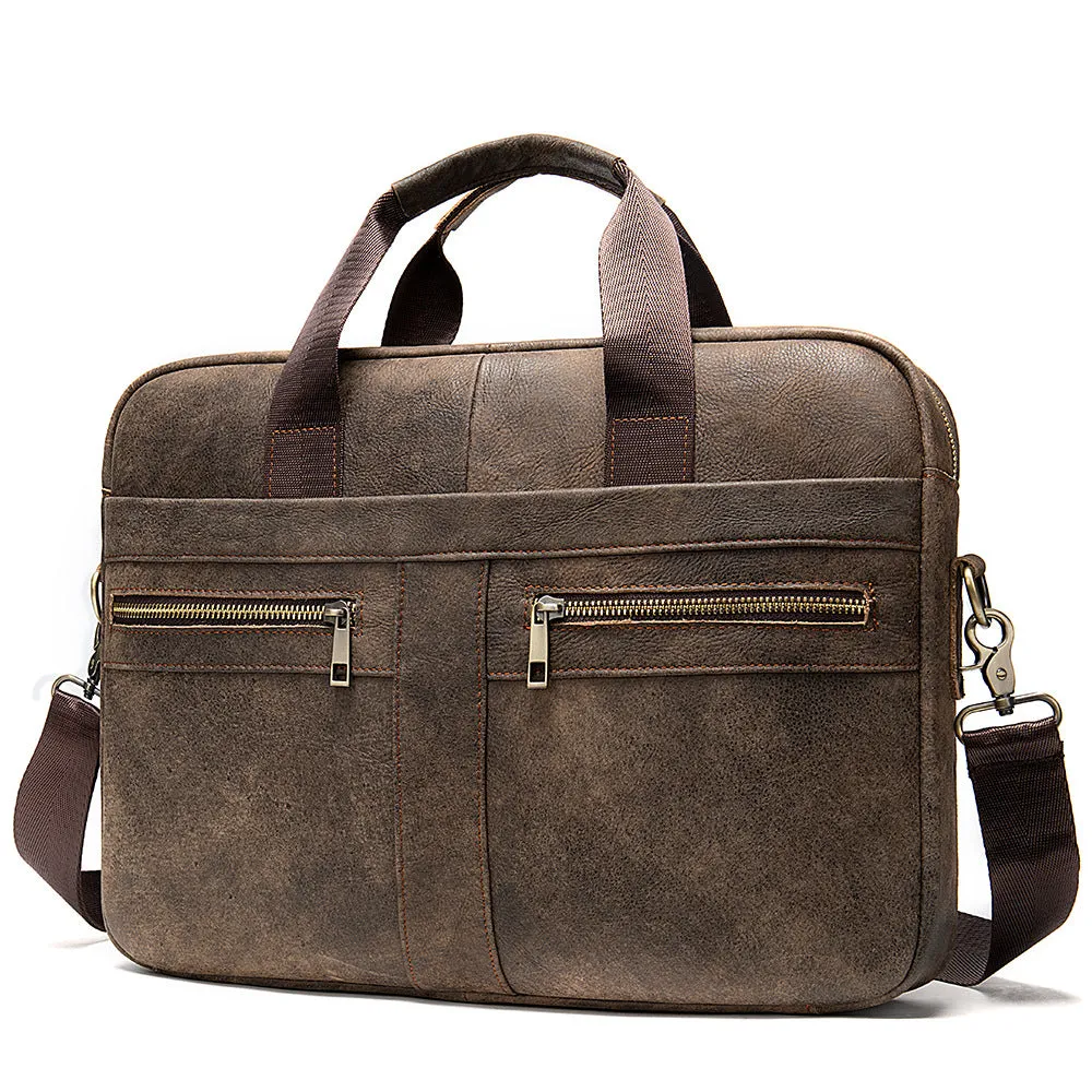 Business men briefcase cowhide layer Hard briefcase Handbag Business Briefcase