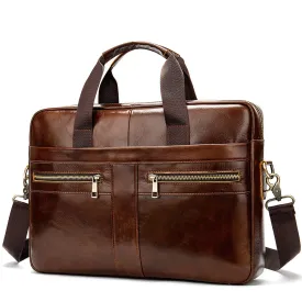 Business men briefcase cowhide layer Hard briefcase Handbag Business Briefcase