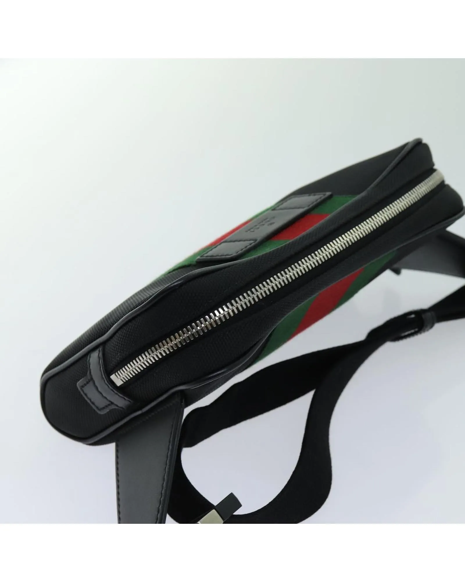 Canvas Waist Bag with Signature GUCCI Web Design