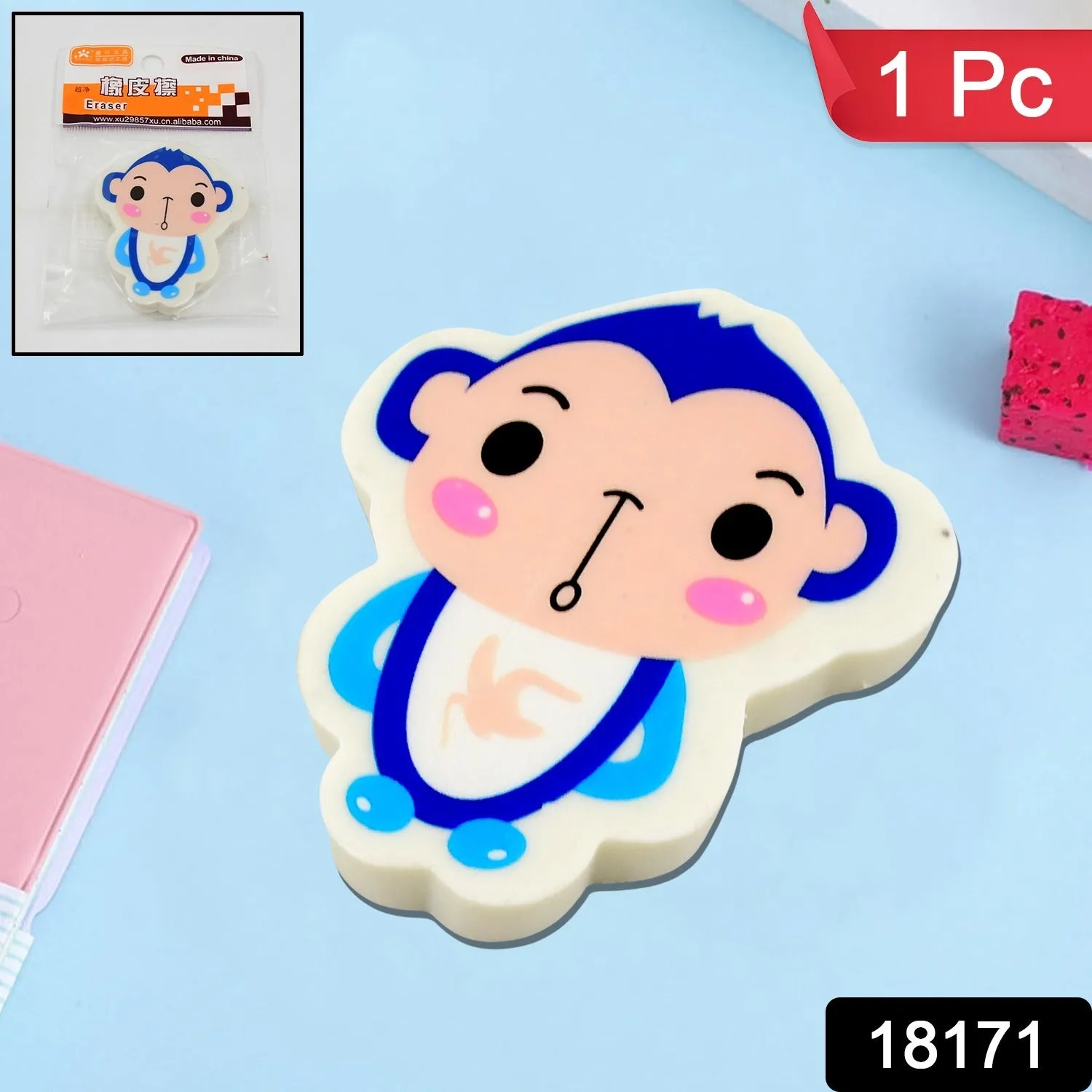 Cartoon Design Eraser (1 Pc / Mix Design)