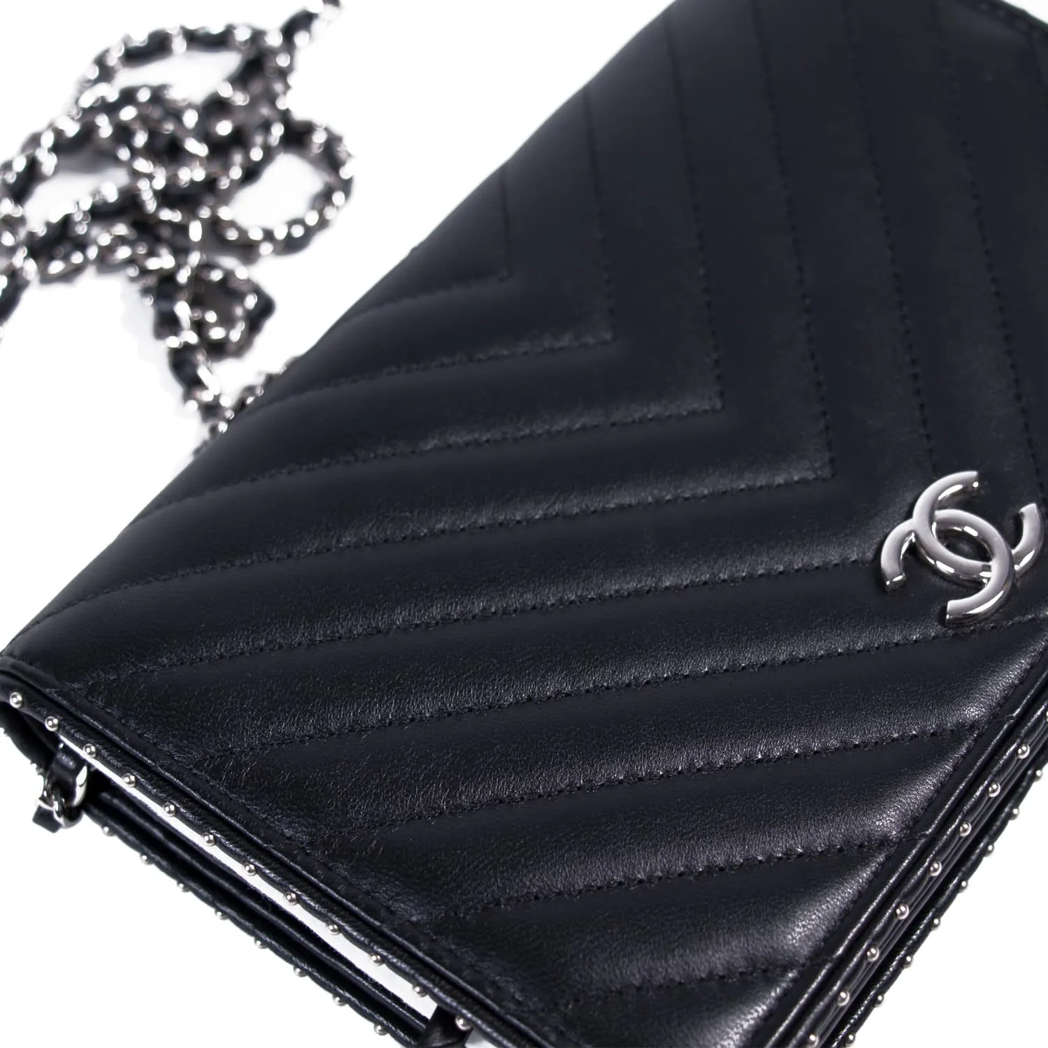 Chanel Studded Wallet on Chain