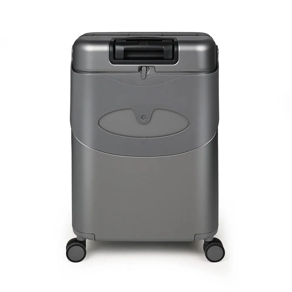 Charcoal Grey Ride-On Trolley Check-In Luggage 24 Inches