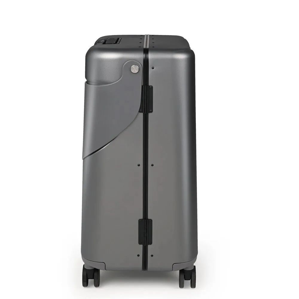 Charcoal Grey Ride-On Trolley Check-In Luggage 24 Inches