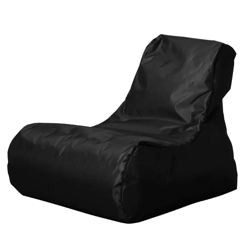 Children's Outdoor Lounger Beanbag 2-6 yr - SmartCanvas™ Black