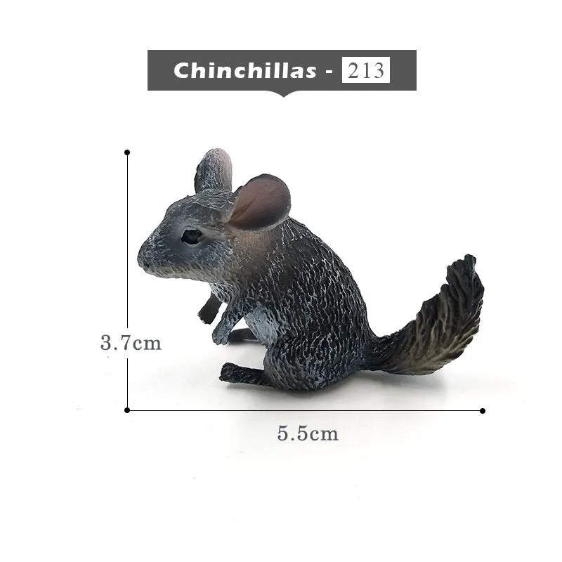 Christmas Fox Rabbit Squirrel Deer Dog Simulation Animal Model Figure Diy Cake Decoration Educational Toy Figurine Gift For Kids