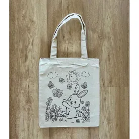 DIY Colouring Bunny Rabbit Tote Bag (3-6 Years)