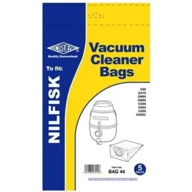 Electruepart Nilfisk Vacuum Hoover Bags 5 Pack - Bag 44