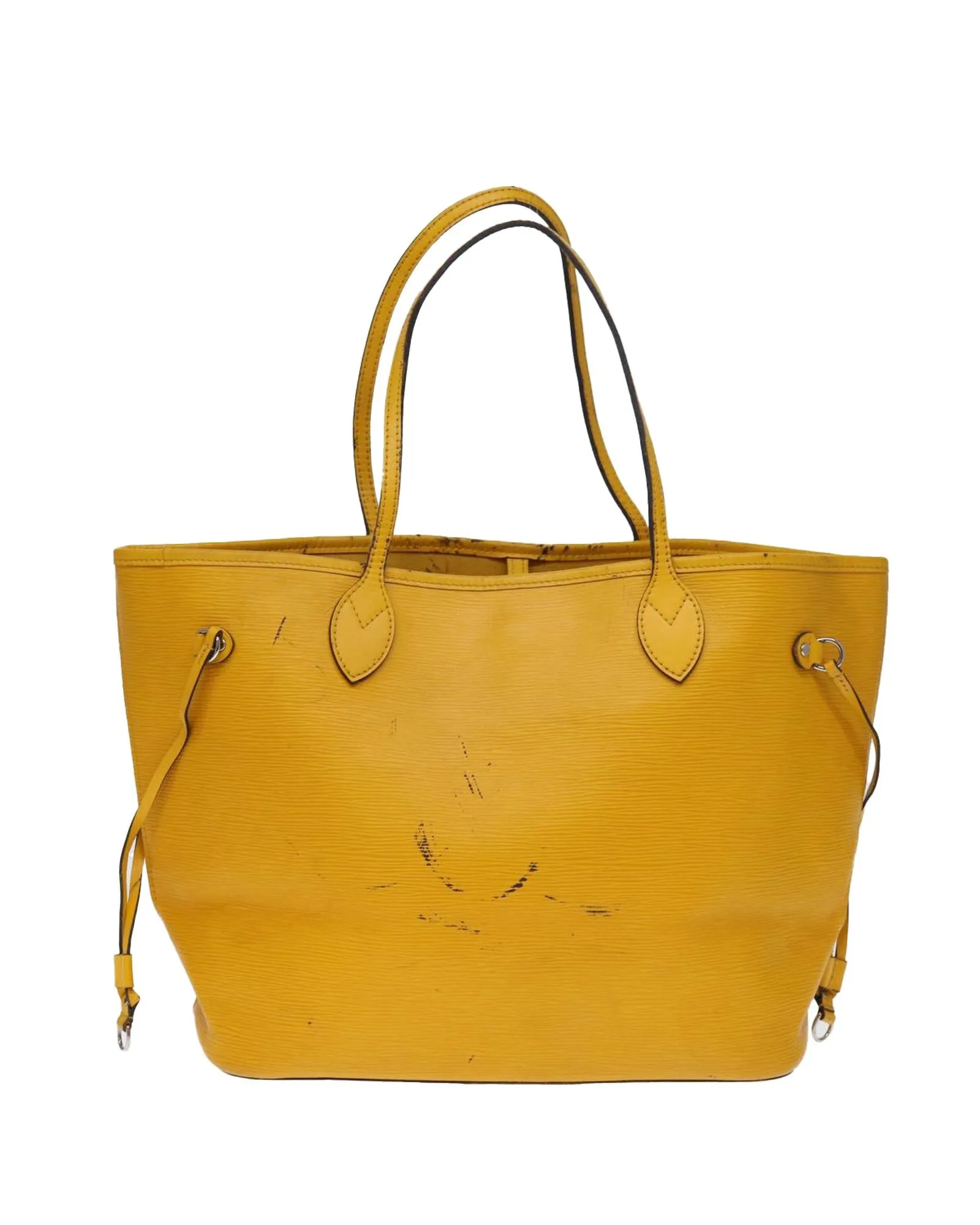 Epi Leather Tote Bag with Pouch and Accessories