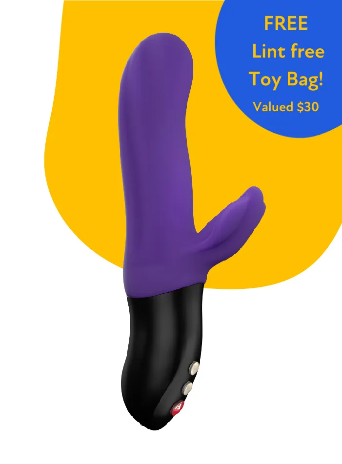 Fun Factory BI STRONIC FUSION Thrusting Rabbit Vibrator with free toy bag!