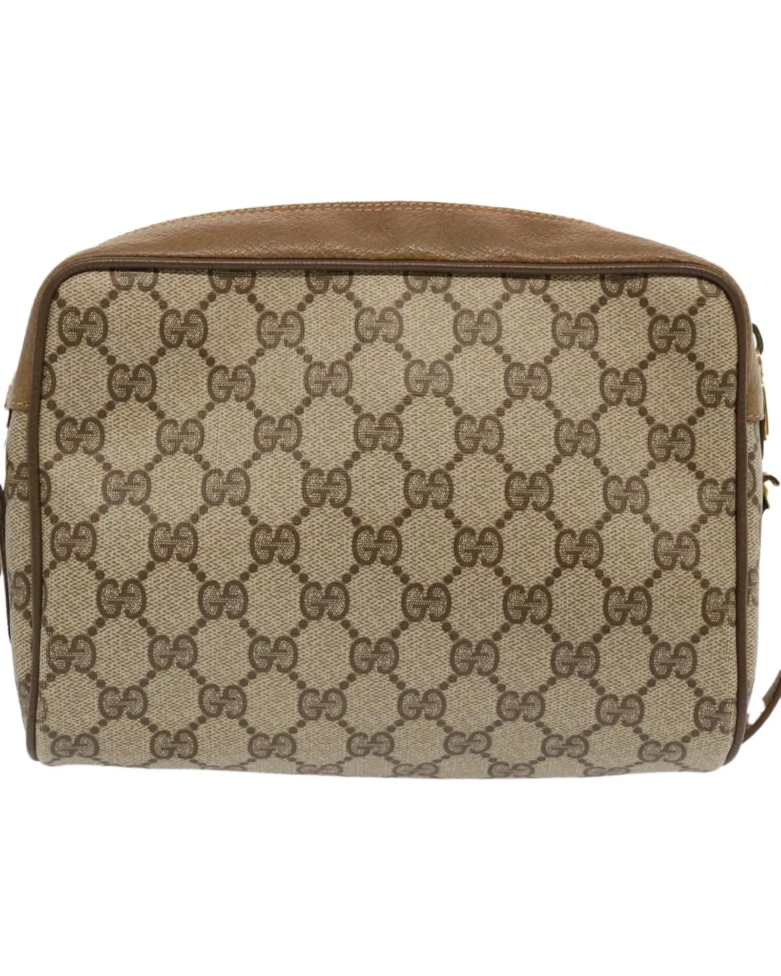 GG Supreme Web Shoulder Bag with Sherry Line Design - Beige/Green