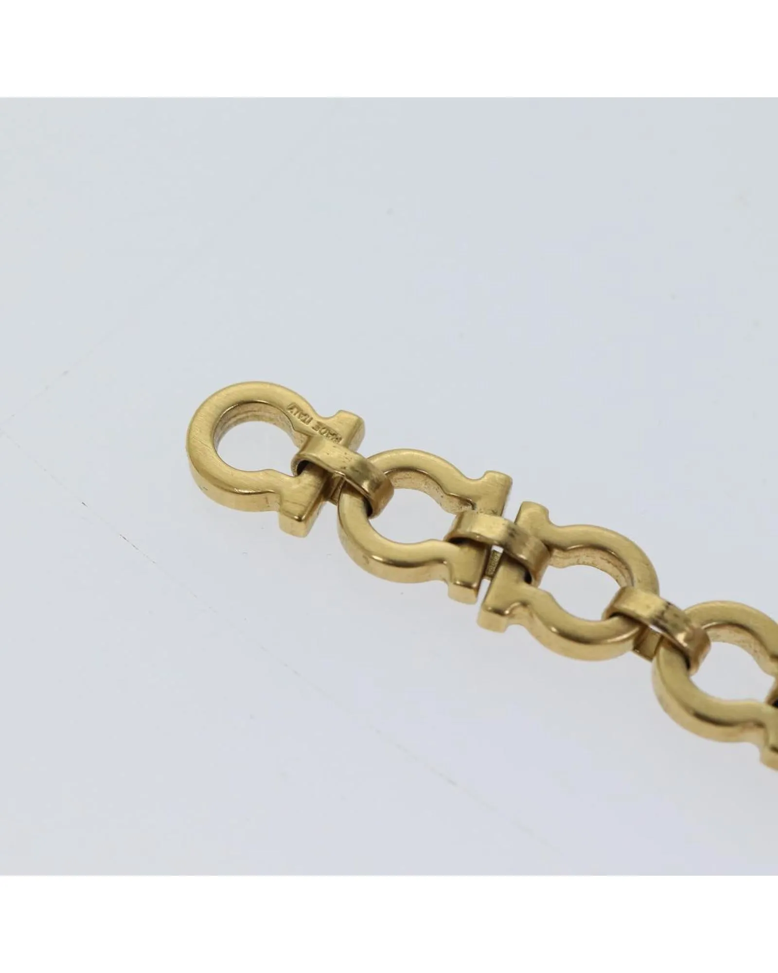 Gold Tone Metal Salvatore Ferragamo Bracelet