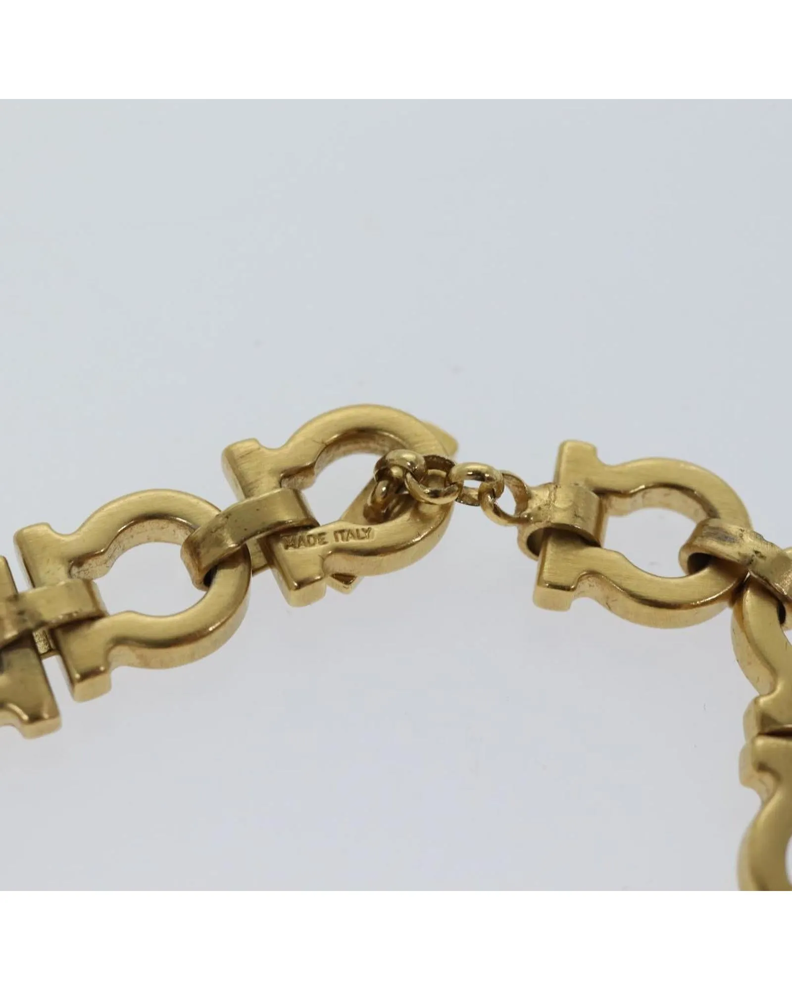 Gold Tone Metal Salvatore Ferragamo Bracelet