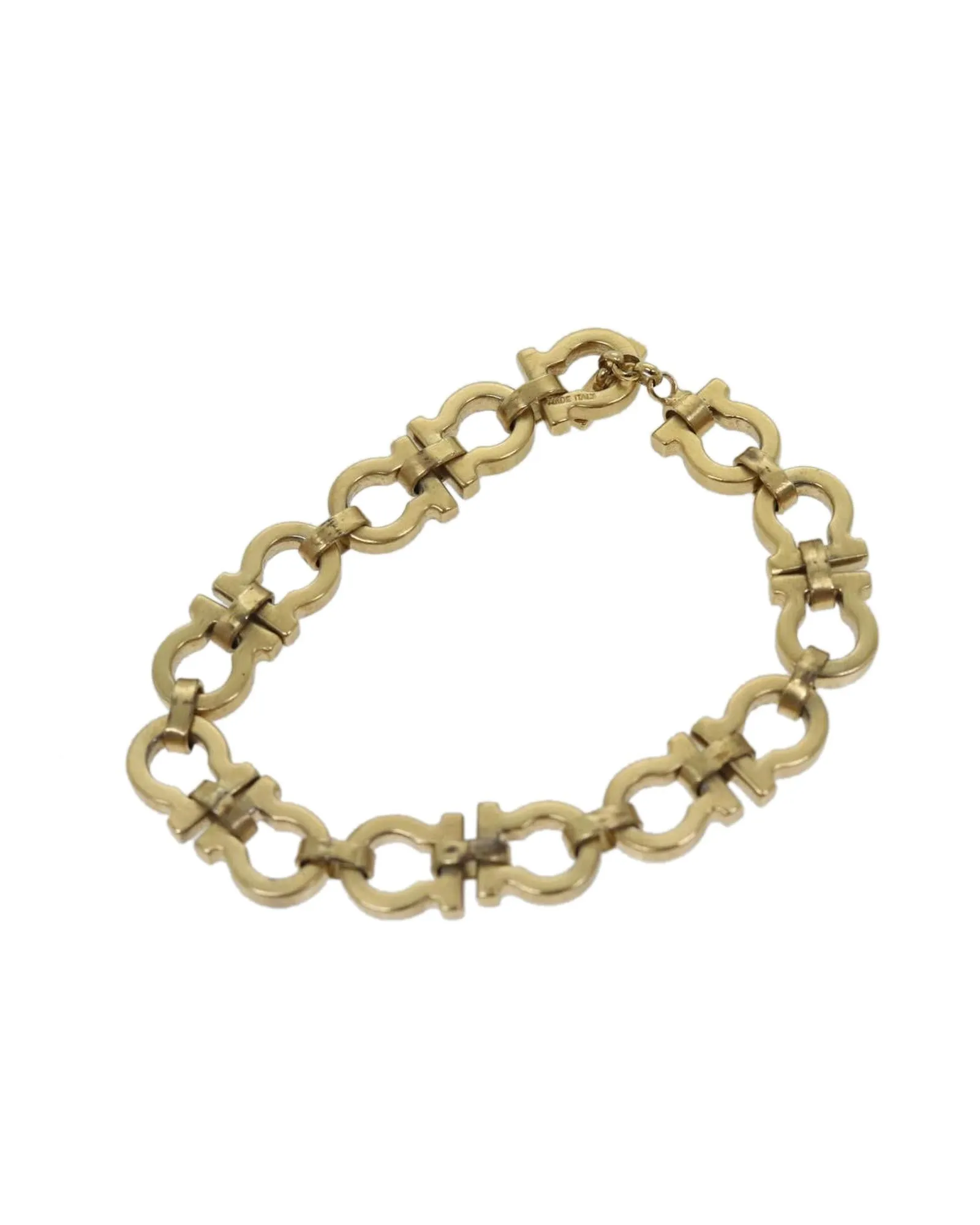 Gold Tone Metal Salvatore Ferragamo Bracelet