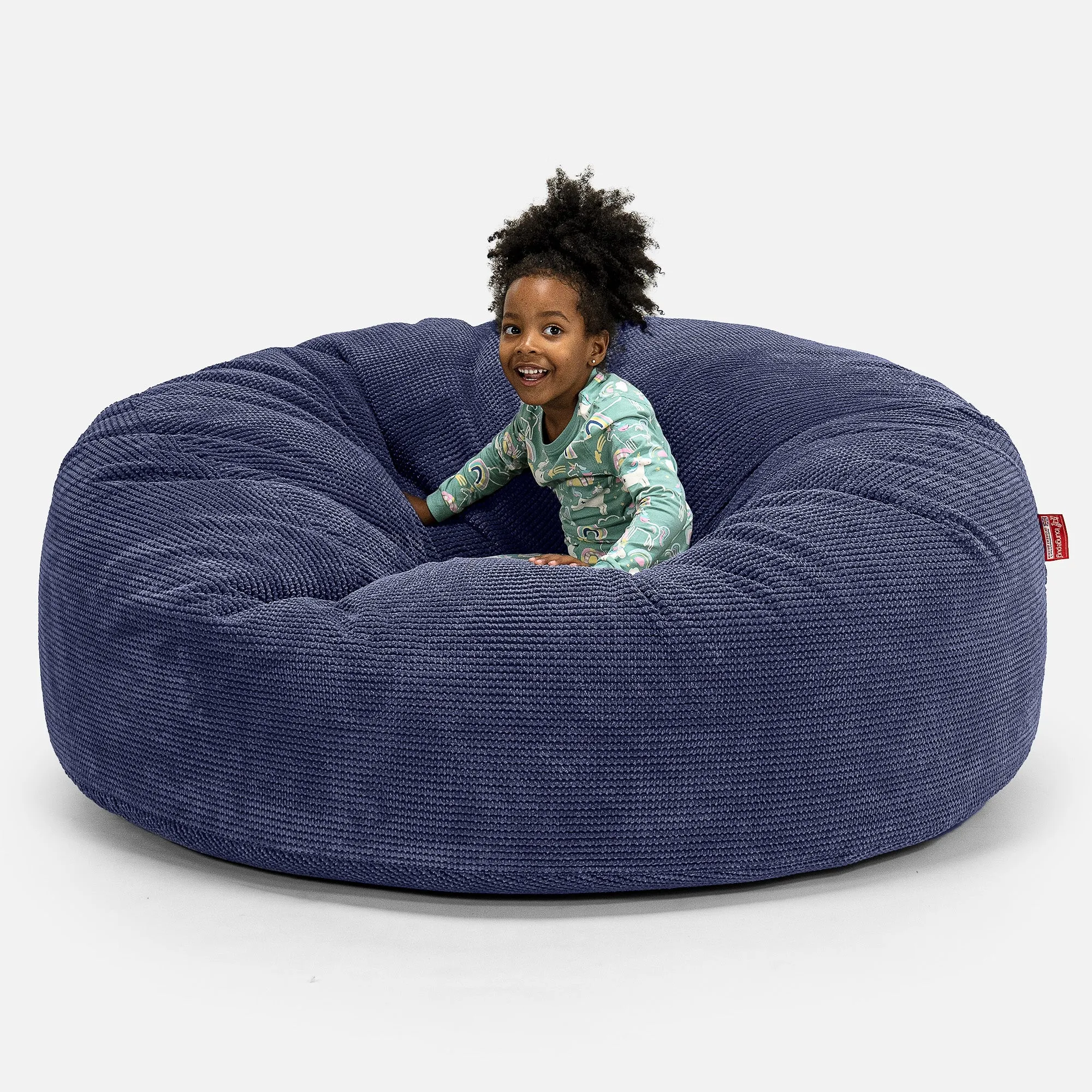 Huge Family Sized Kids Bean Bag 3-14 yr - Pom Pom Purple