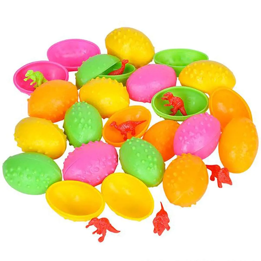 Kicko Dinosaur Surprise Eggs - 144 Pack - Dinos Inside Eggs - Colorful Figures for Easter