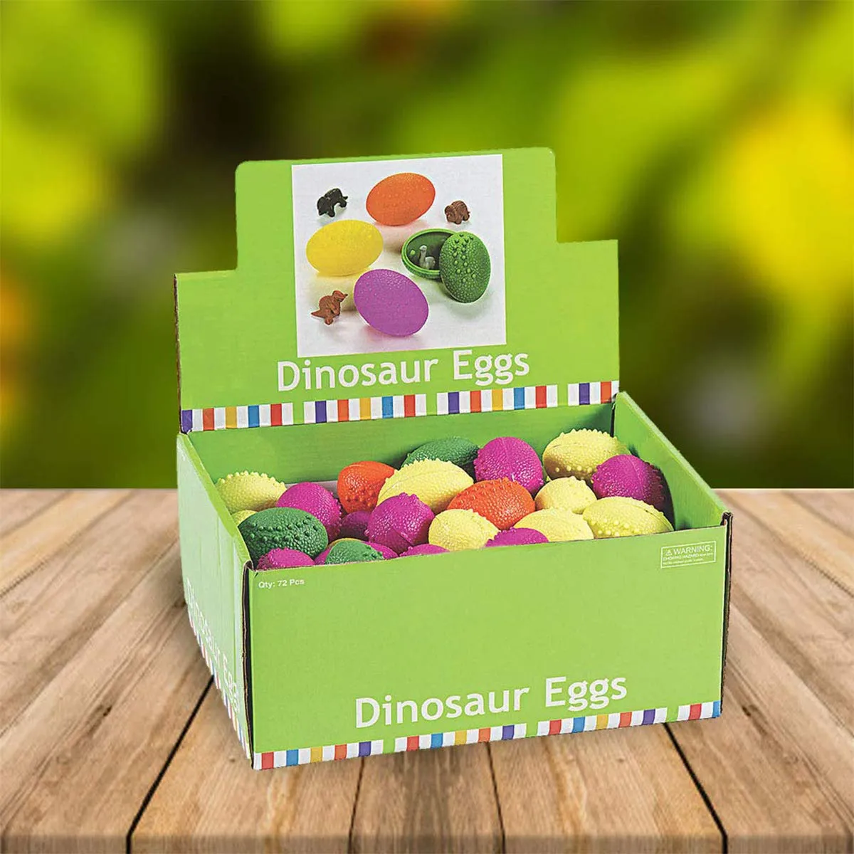 Kicko Dinosaur Surprise Eggs - 144 Pack - Dinos Inside Eggs - Colorful Figures for Easter