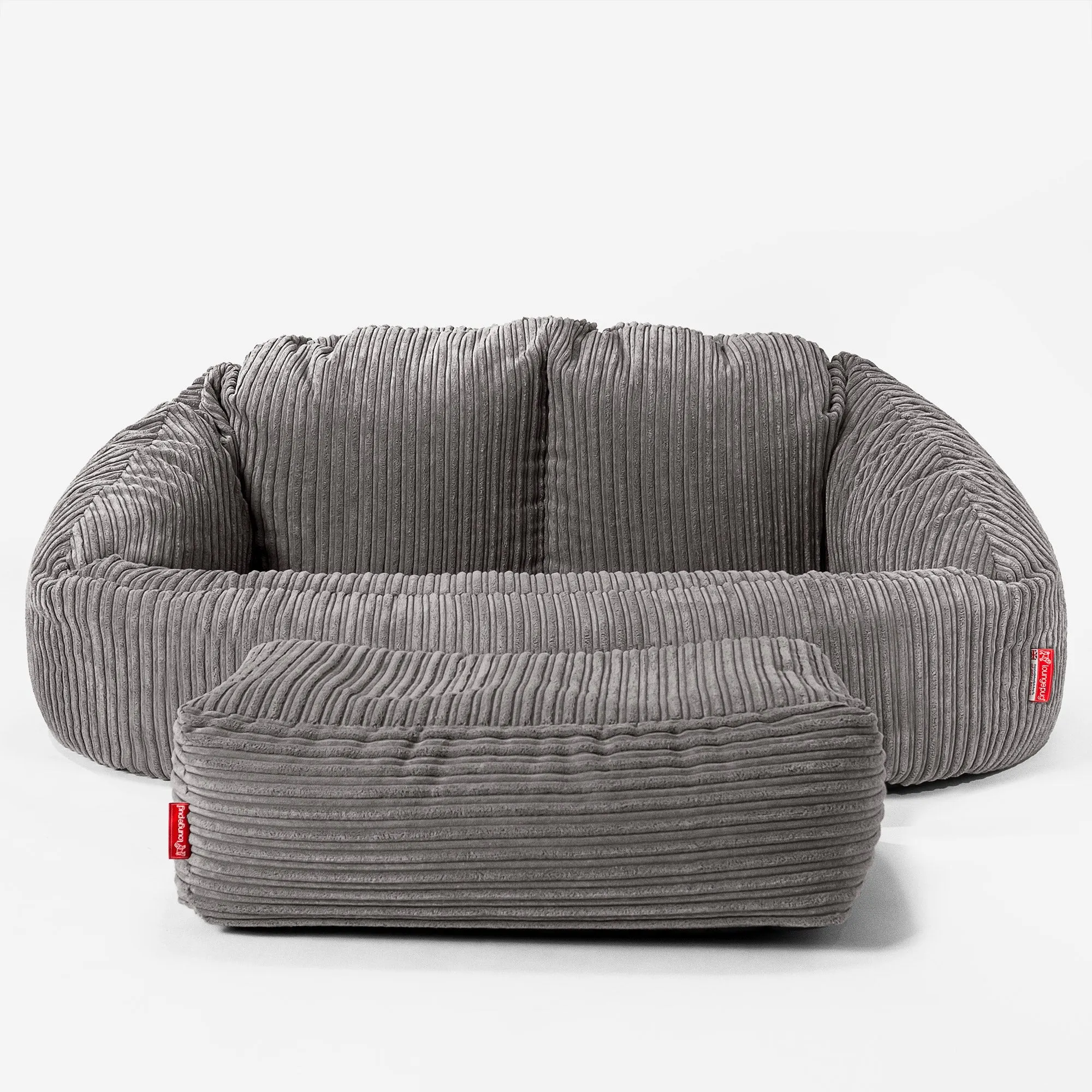 Kids Giant Bubble Sofa 3-14 yr - Cord Graphite Grey