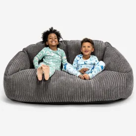 Kids Giant Bubble Sofa 3-14 yr - Cord Graphite Grey