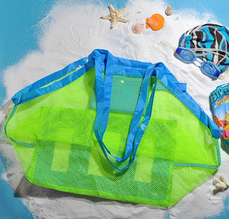 Large Mesh Children Toy Storage Beach Bag 2Pack