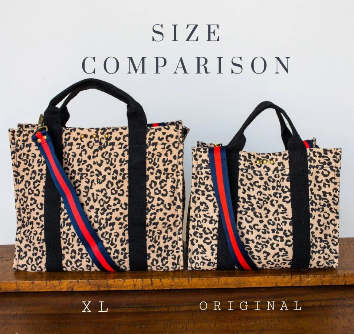 Leopard Crossbody Tote (2 Sizes)