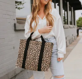 Leopard Crossbody Tote (2 Sizes)