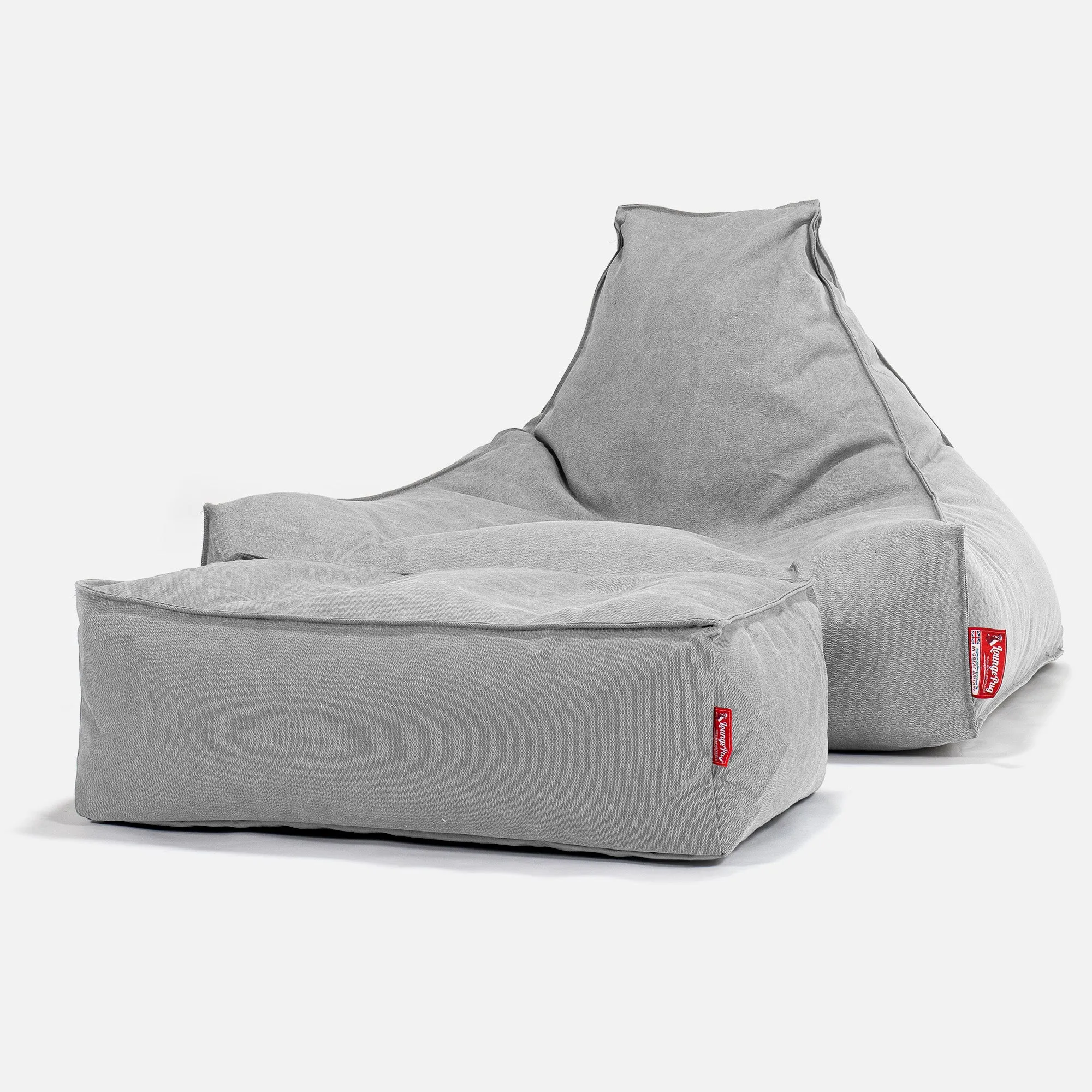 Lounger Beanbag - Canvas Pewter