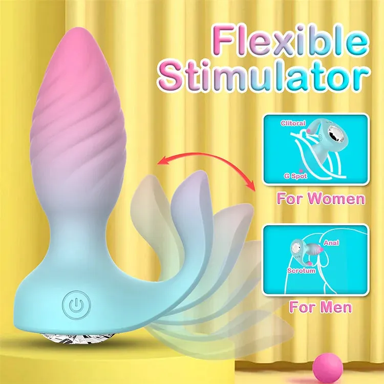 Lurevibe Diamond Anal Plug Wearable Vestibular Remote Control Anal Plug Vibrator