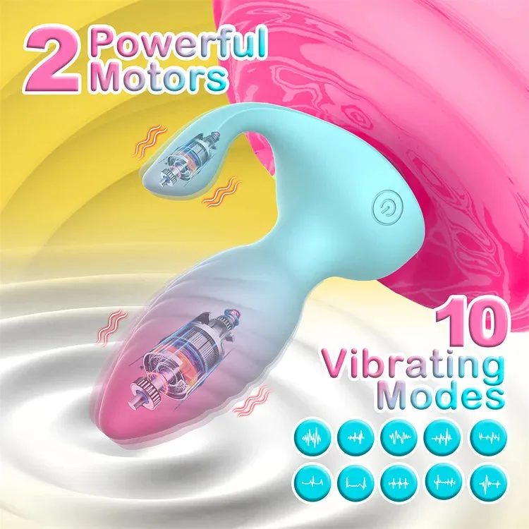 Lurevibe Diamond Anal Plug Wearable Vestibular Remote Control Anal Plug Vibrator