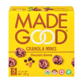 MadeGood Chocolate Banana Granola Minis 5x24g