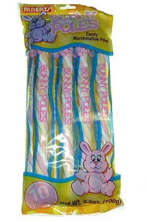 Marshmallow Easter Bunny Poles