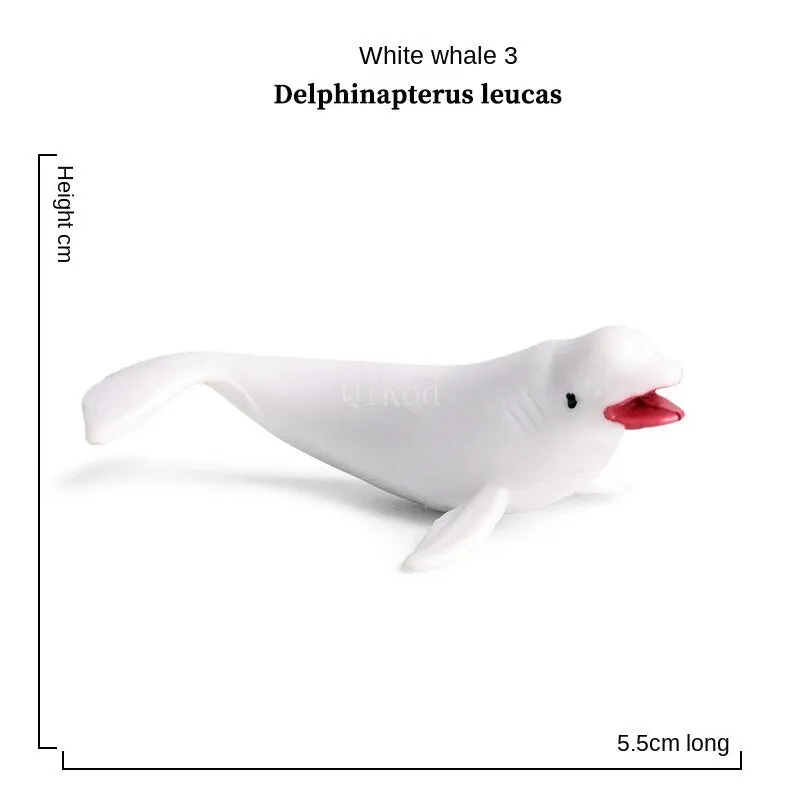 Mini Sea Life Animals Dolphin Rays Shark Turtle Model Action Figures Ocean Marine Aquarium Figurines Education Kids Toys Gifts