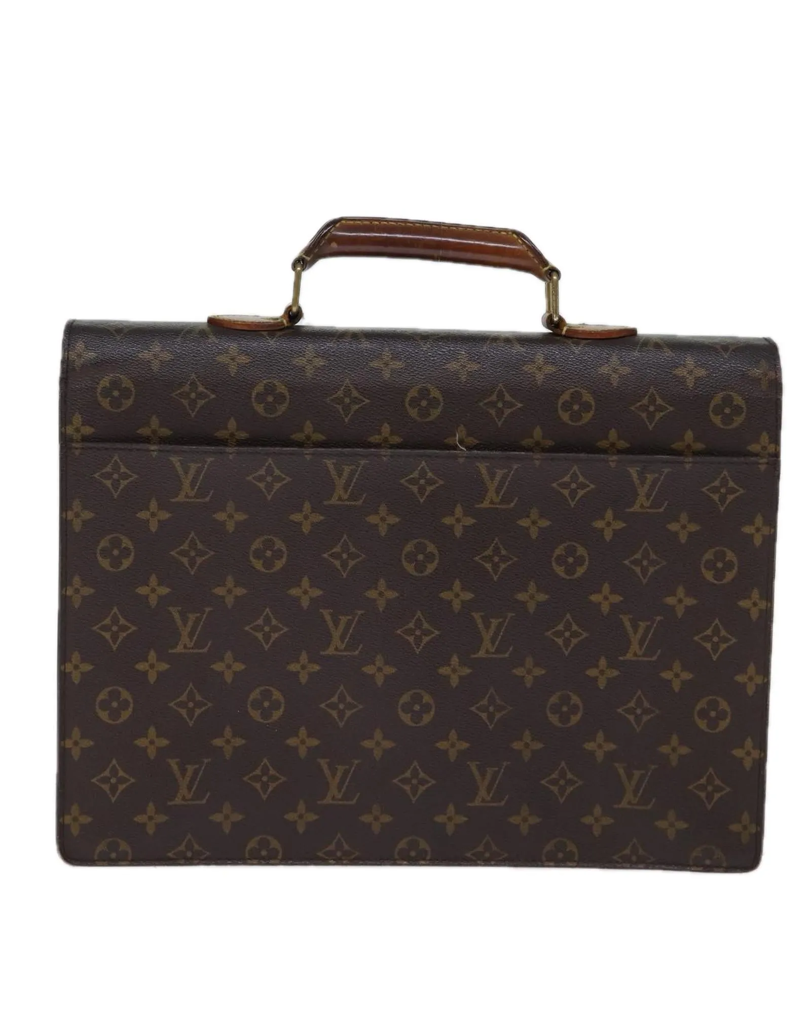 Monogram Canvas Briefcase with Accessories and French Craftsmanship