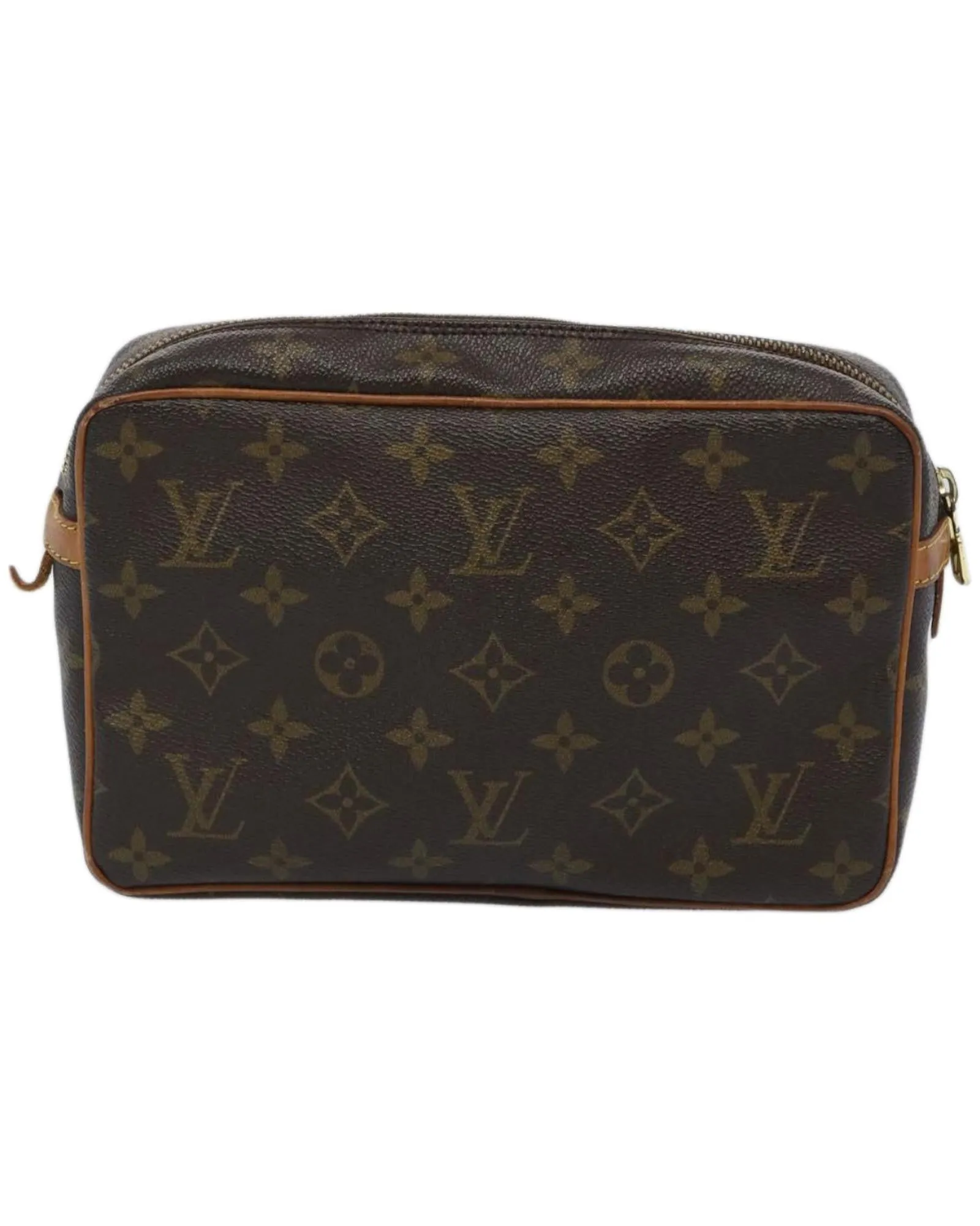 Monogram Canvas Clutch Bag with Accessories - Authentic LV Item Made in France Rank C