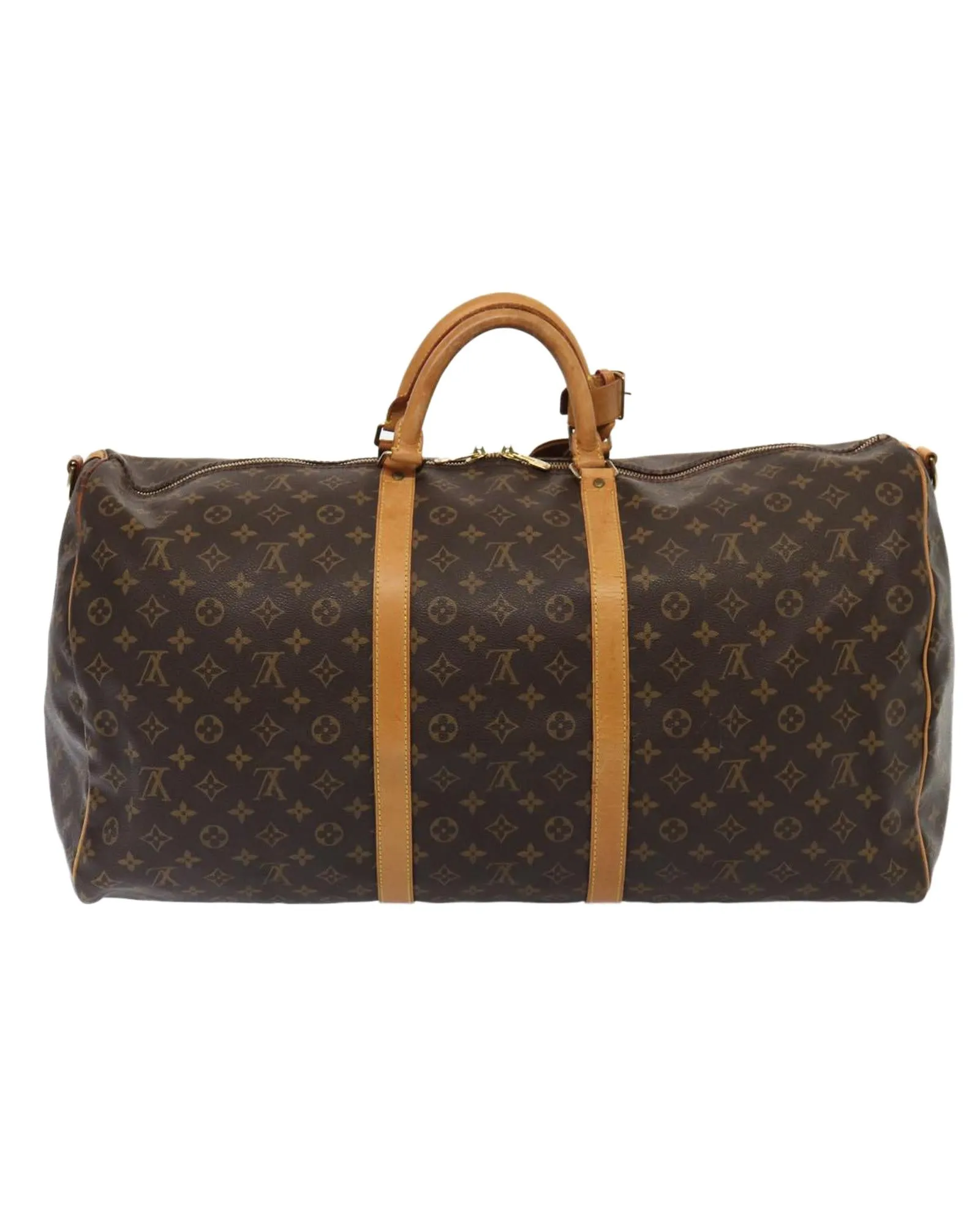 Monogram Canvas Keepall Bandouliere Boston Bag with Accessories