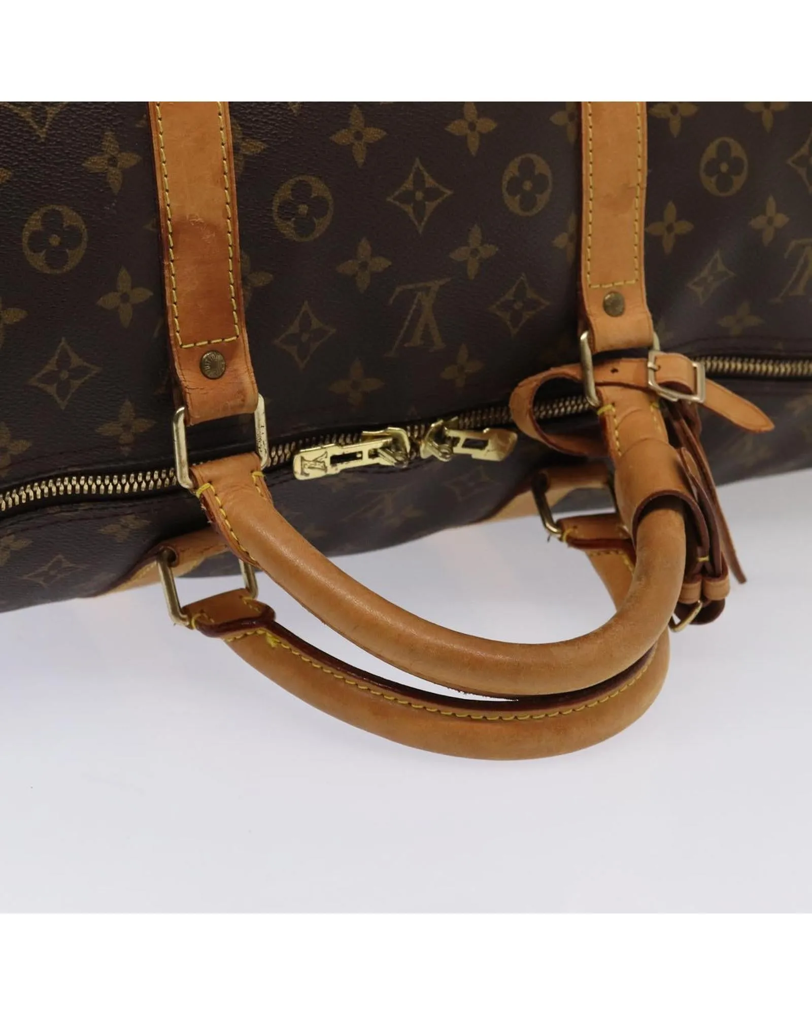 Monogram Canvas Keepall Bandouliere Boston Bag with Accessories