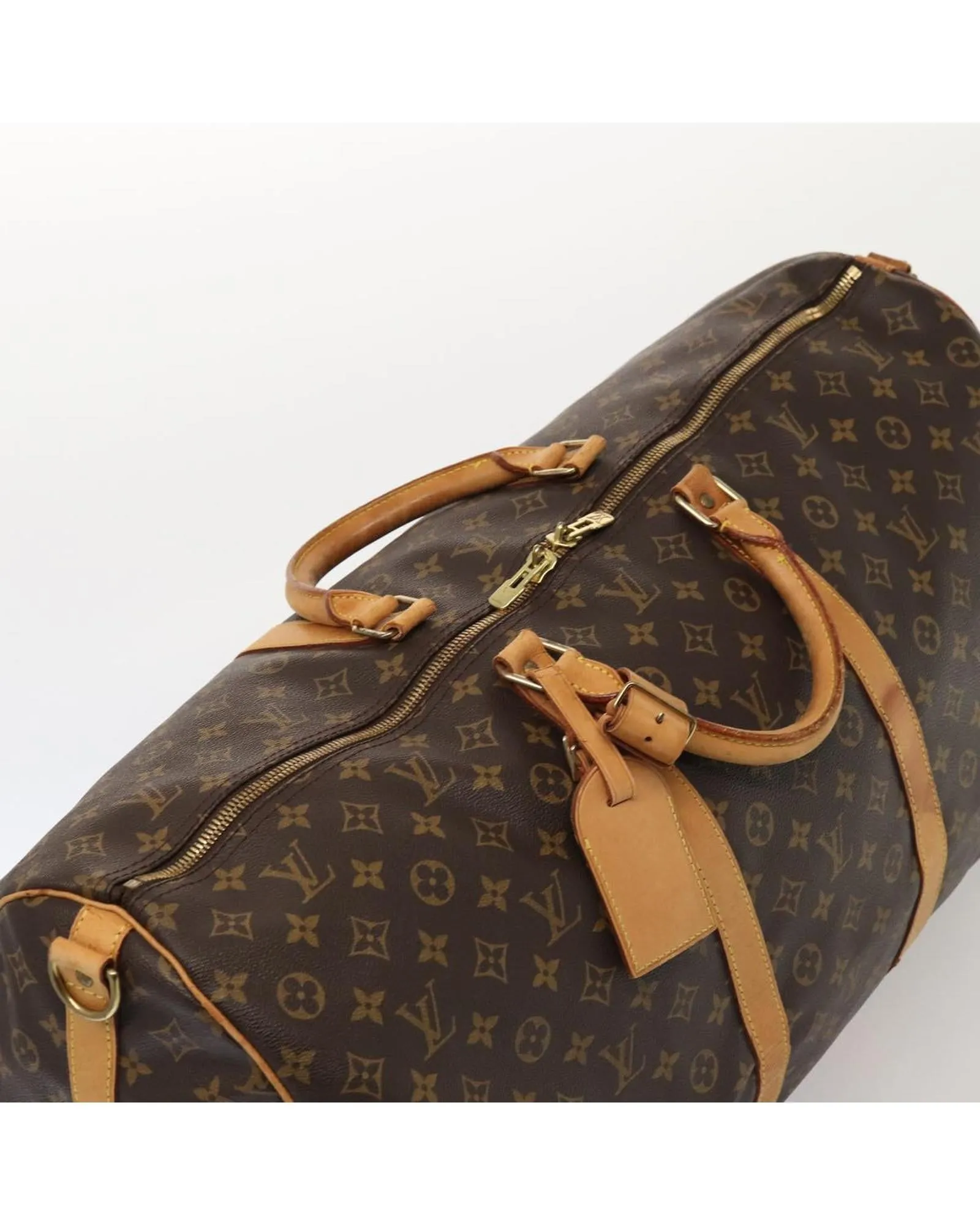 Monogram Canvas Keepall Bandouliere Boston Bag with Accessories